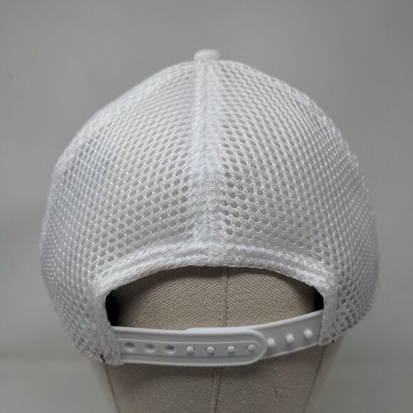 New Era Snapback Hat White OSFM Embroidered Mesh Adjustable 9Forty - Picture 5 of 7